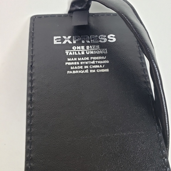 NWOT Express Black Tie Waist Belt, One Size - Picture 5 of 5